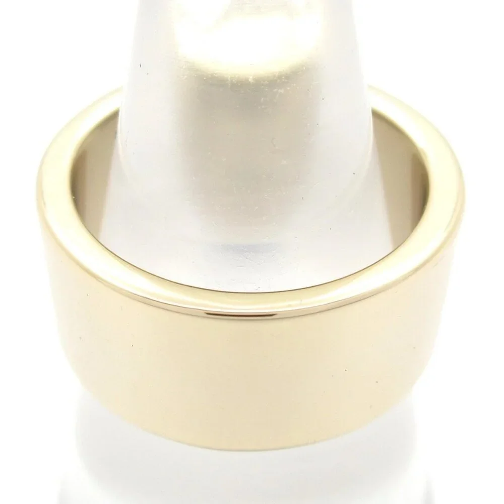 CHANEL Coco - Gold Black Hardware Plastic Ring #6 1/4 - Picture 4 of 7